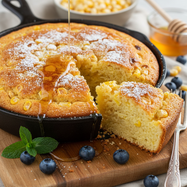 Delightfully Sweet Cornbread Cake recipe