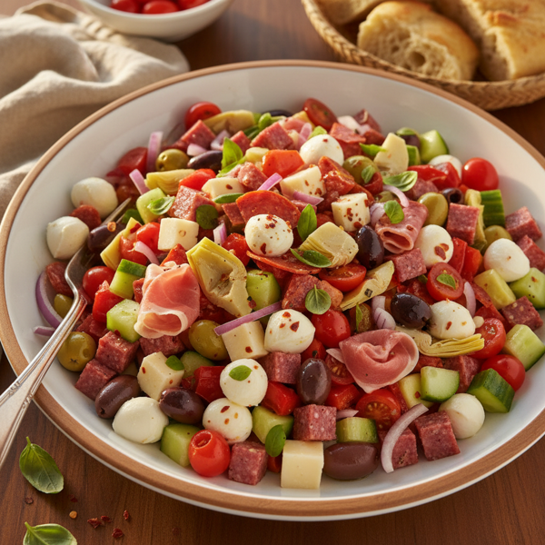 Deluxe Chopped Italian Antipasto Salad recipe
