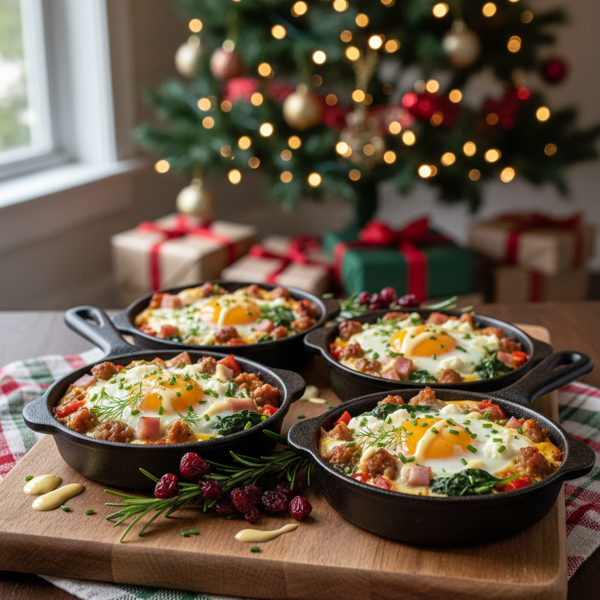 Deluxe Christmas Morning Baked Eggs recipe