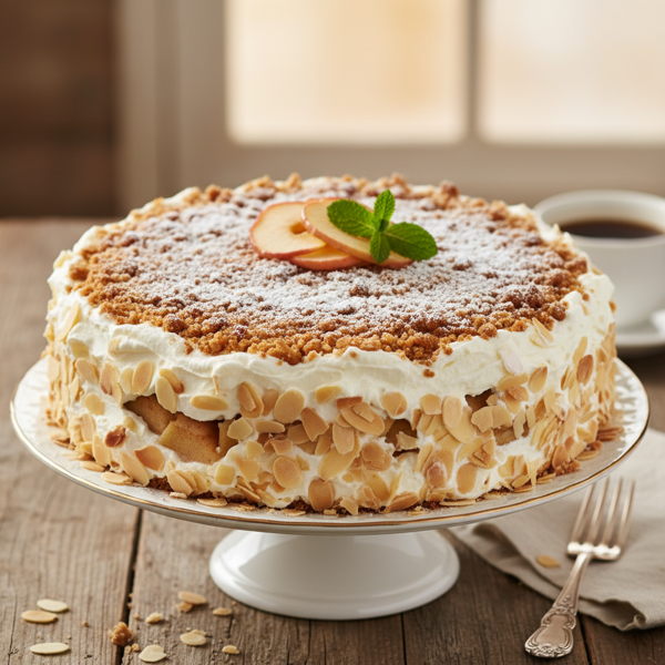 Deluxe German Apple Cream Cake recipe