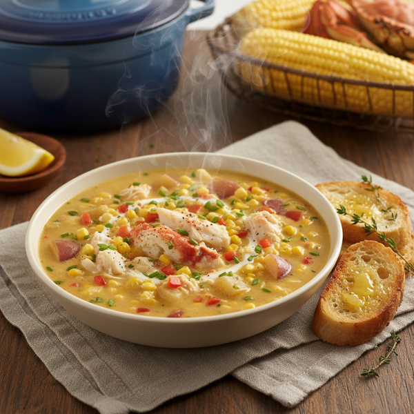 Deluxe Maryland Crab and Sweet Corn Chowder recipe