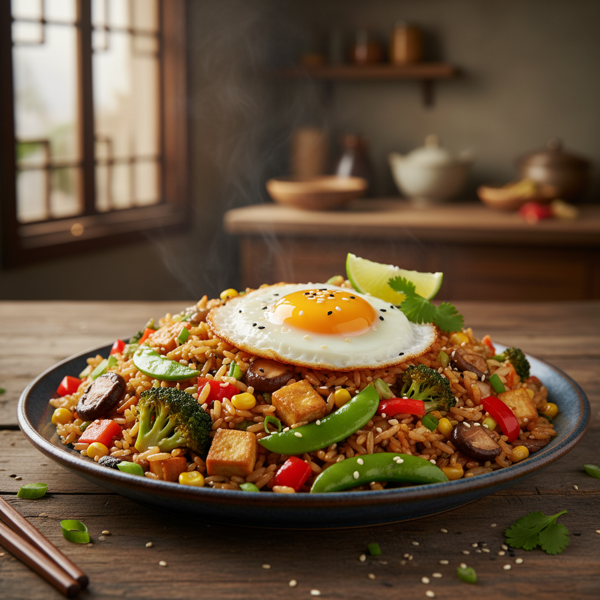 Deluxe Mixed Vegetable Fried Rice recipe