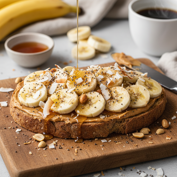 Deluxe Peanut Butter and Banana Toast recipe