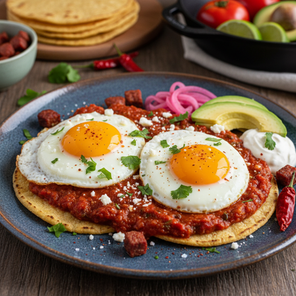 Deluxe Spicy Huevos Rancheros recipe