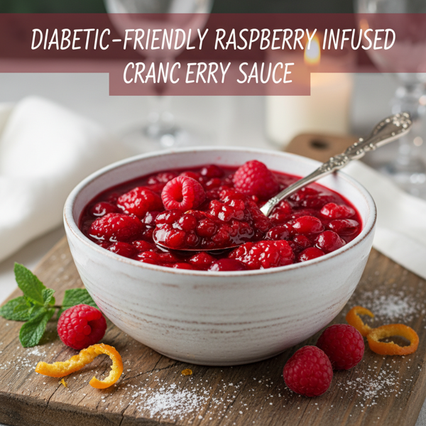 Diabetic-Friendly Raspberry Infused Cranberry Sauce recipe