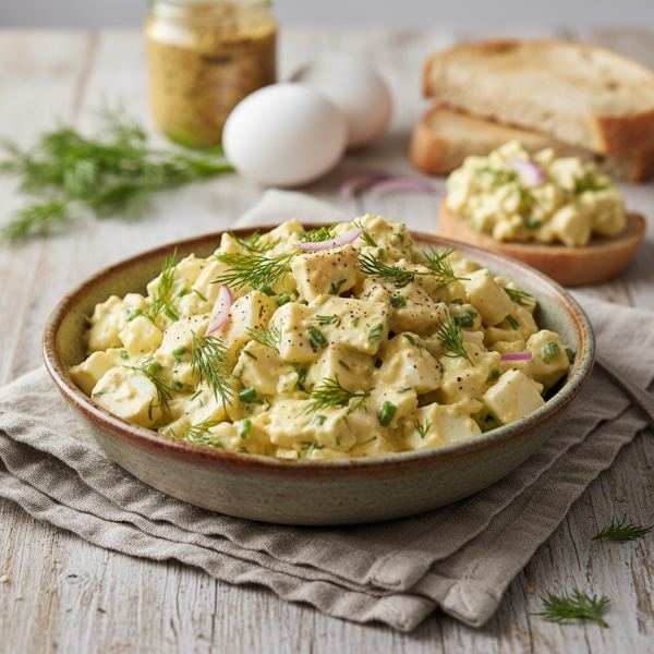Dill-Infused Heavenly Egg Salad recipe