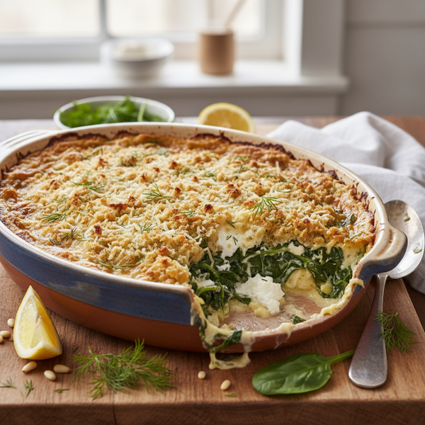 Dill-Infused Spinach & Ricotta Bake recipe