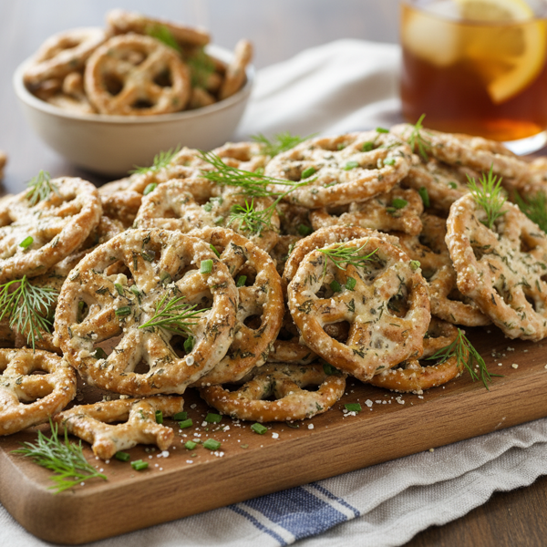 Dill Ranch Pretzel Crunch recipe