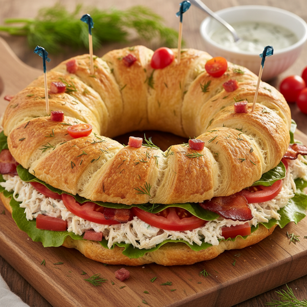 Dilly Chicken Club Crescent Ring recipe