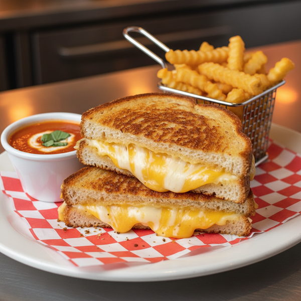 Diner-Style Crispy Grilled Cheese recipe