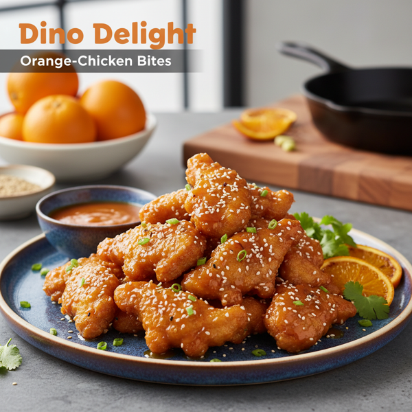 Dino Delight Orange-Chicken Bites recipe