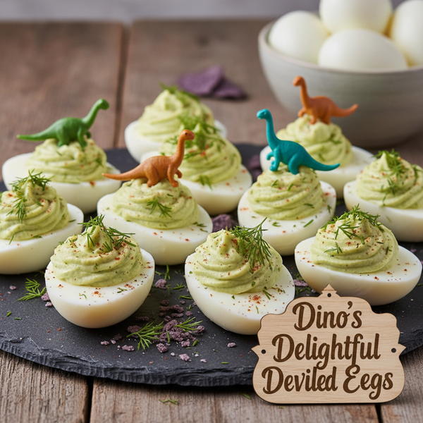 Dino's Delightful Deviled Eggs recipe