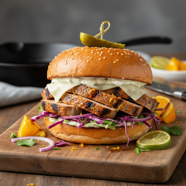 Ditka's Grilled Citrus Pork Sandwich recipe