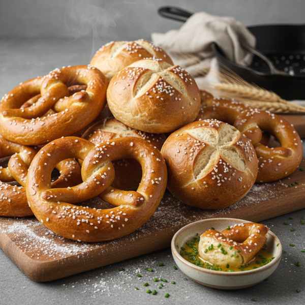 Divine Soft Pretzels and Rolls recipe