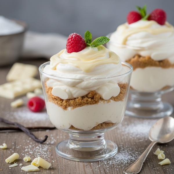 Divine White Chocolate Vanilla Cheesecake Mousse recipe