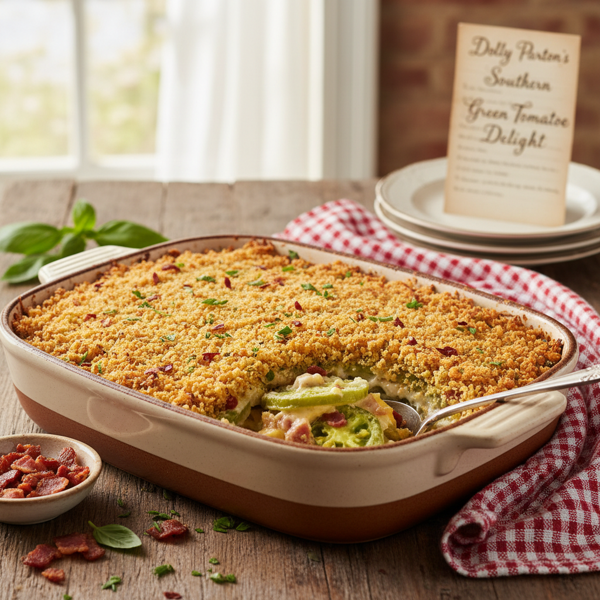 Dolly Parton’s Southern Green Tomato Delight recipe