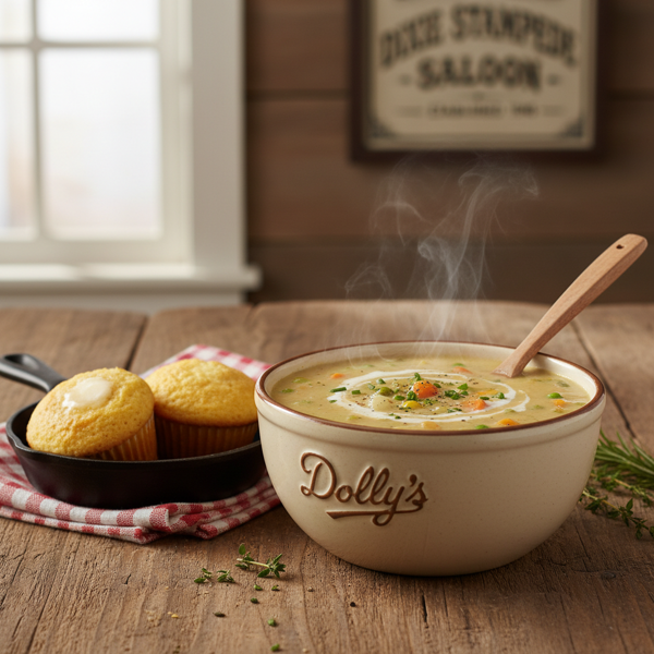 Dolly's Authentic Dixie Stampede Cream of Vegetable Soup recipe