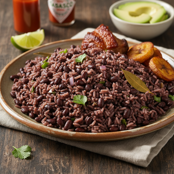 Dominican Black Bean Rice (Moro de Habichuelas Negras) recipe