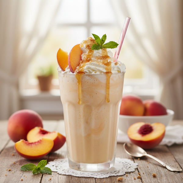 Dreamy Peach Bliss Milkshake recipe