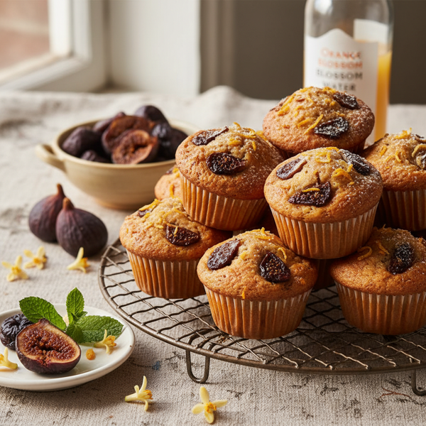 Dried Fig & Orange Blossom Muffins recipe