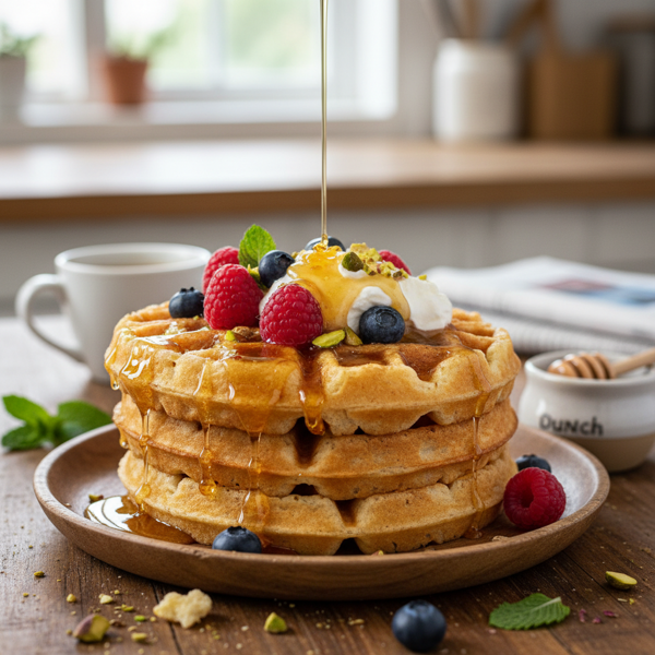 Dutch Honey Overnight Waffles Delight recipe