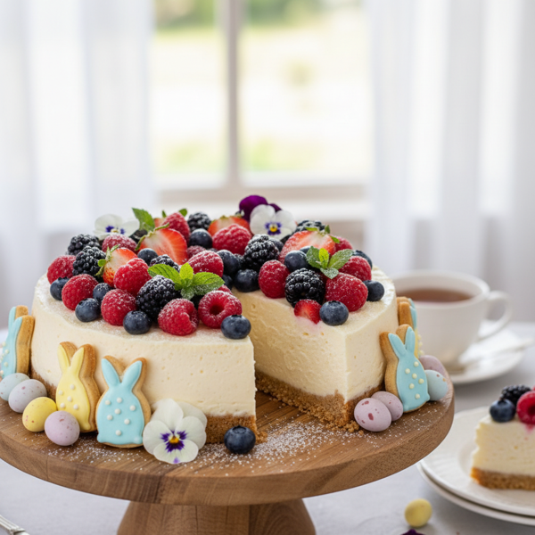 Easter Delight Berry Cheesecake recipe