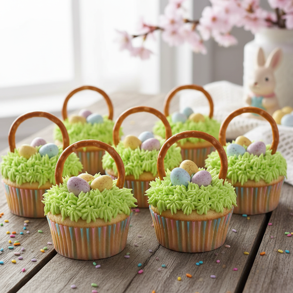 Easter Egg Basket Cupcakes recipe
