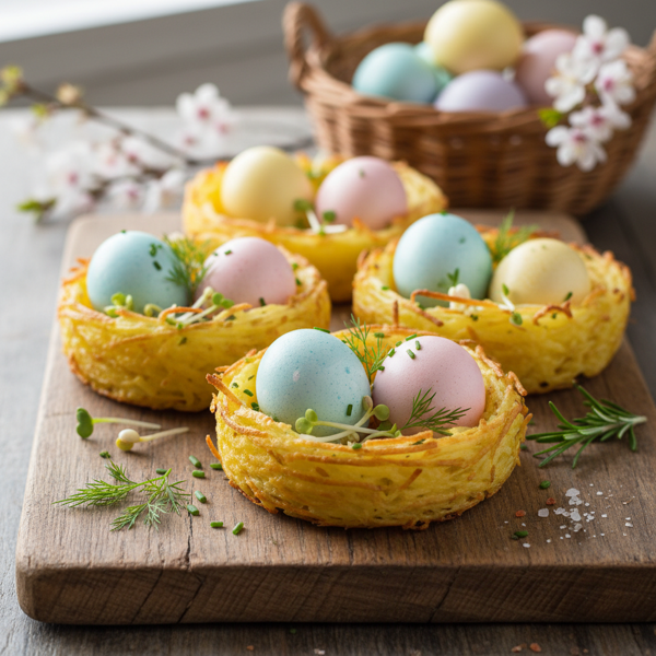 Easter Egg Potato Nests recipe