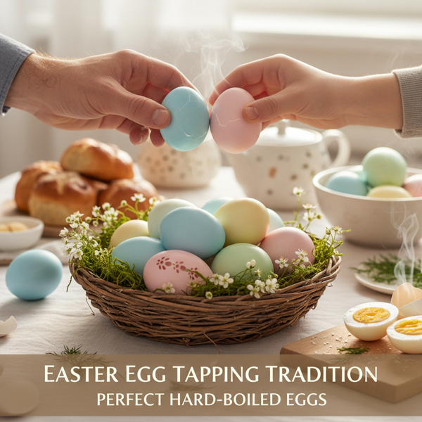 Easter Egg Tapping Tradition - Perfect Hard-Boiled Eggs recipe