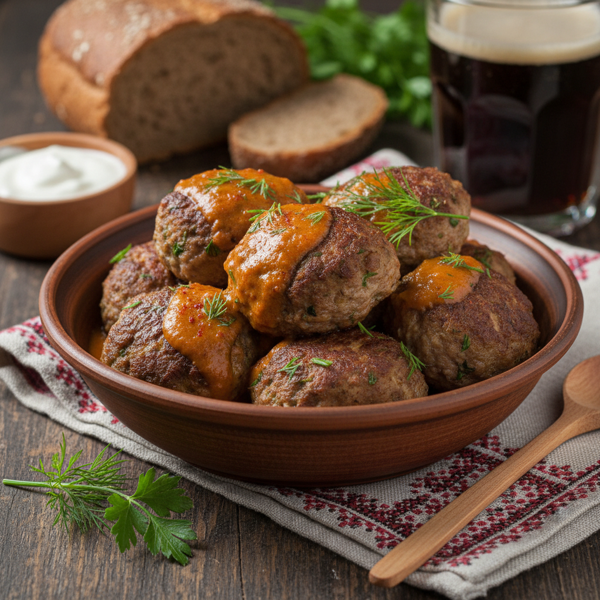 Eastern European Savory Meatballs recipe