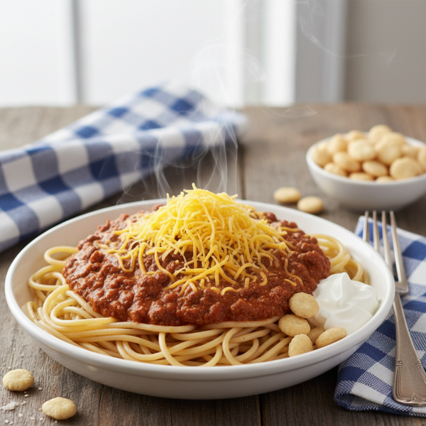 Easy Cincinnati Style Chili Over Spaghetti recipe