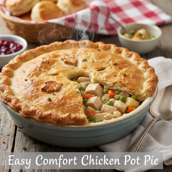 Easy Comfort Chicken Pot Pie recipe