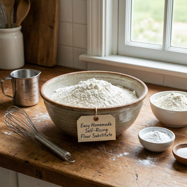 Easy Homemade Self-Rising Flour Substitute recipe