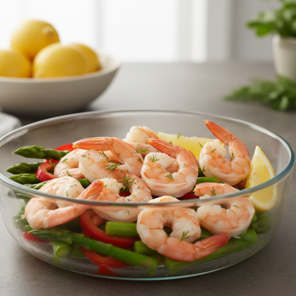 Easy Microwave-Steamed Shrimp Delight recipe