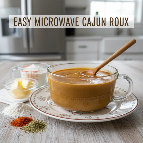 Easy Microwave Cajun Roux recipe