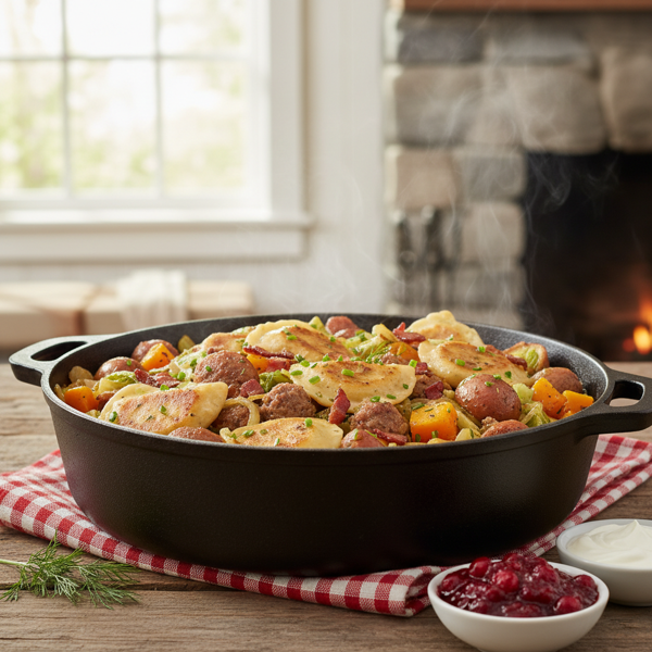 Easy One-Pot New England Pierogies Feast recipe