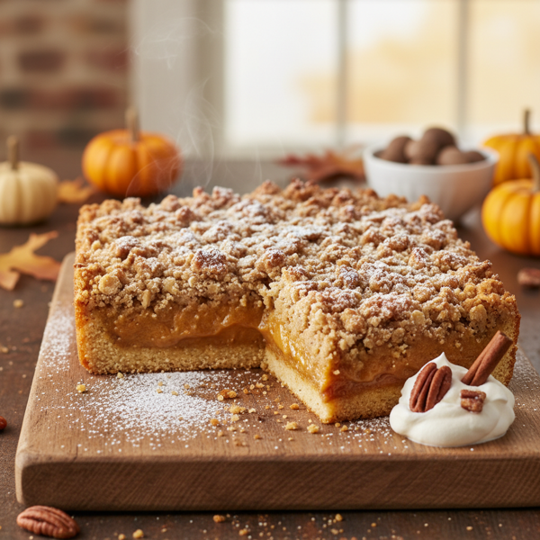 Easy Pumpkin Pie Crumble Cake recipe