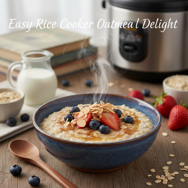 Easy Rice Cooker Oatmeal Delight recipe