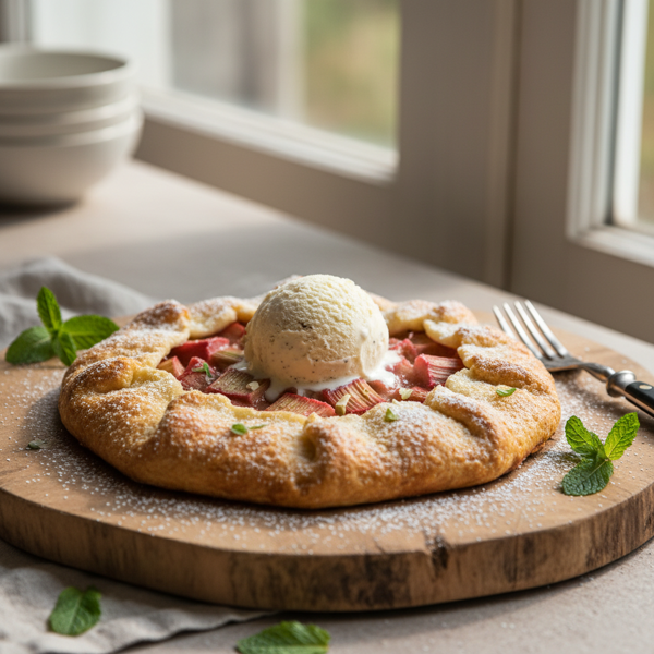 Easy Rustic Rhubarb Delight recipe