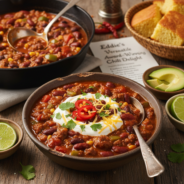Eddie's Versatile Award-Winning Chili Delight recipe