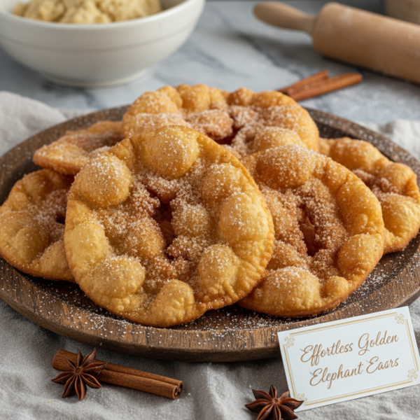 Effortless Golden Elephant Ears recipe