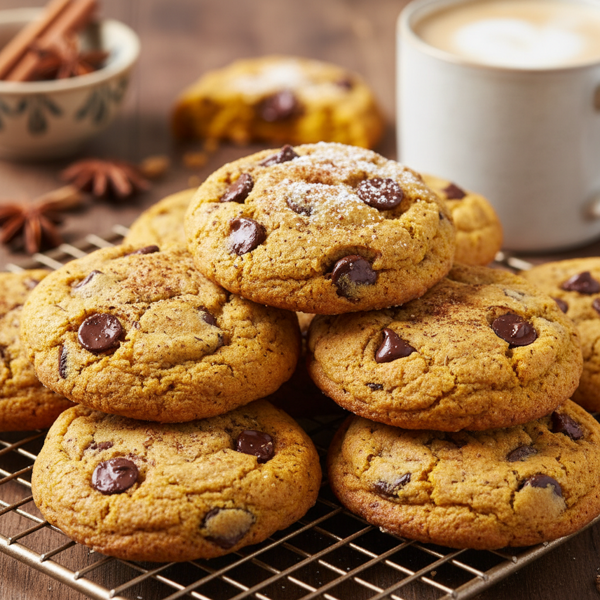 Egg-Free Pumpkin Spice Chocolate Chip Cookies recipe