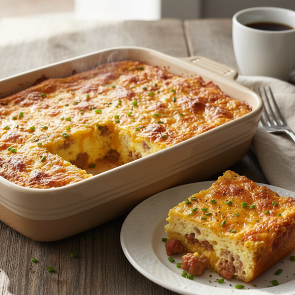 Egg & Cheese Breakfast Casserole recipe