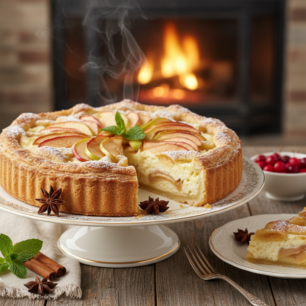 Elegant Apple Cream Cheese Torte recipe