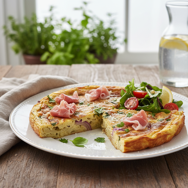 Elegant Artichoke & Prosciutto Frittata recipe