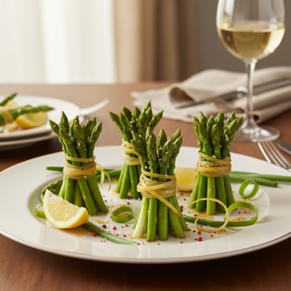 Elegant Asparagus and Scallion Bundles recipe