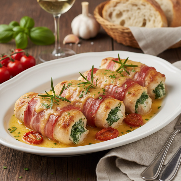 Elegant Baked Chicken Roll-Ups recipe