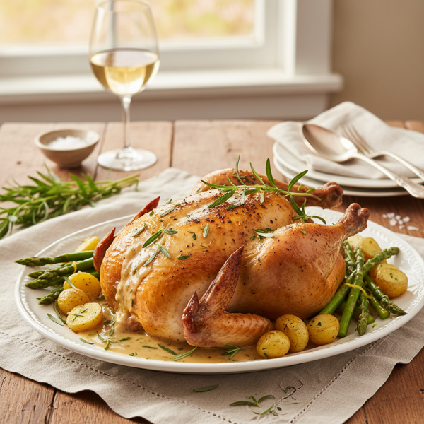 Elegant Baked Tarragon Chicken recipe