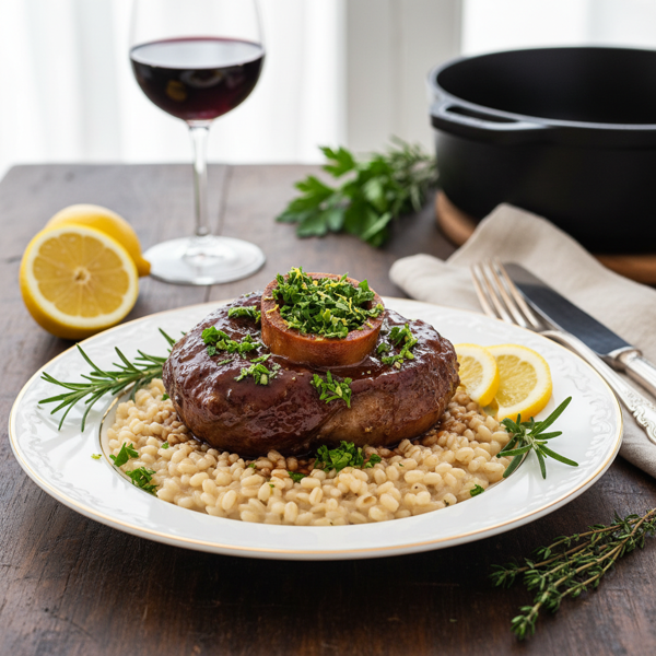 Elegant Braised Beef Shanks with Gremolata recipe
