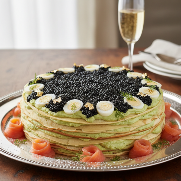 Elegant Caviar Delight Torte recipe